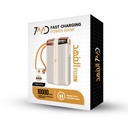 7MD 10000mAh Fast Charging Power Bank PD22.5W Built In Type C & Lightning Cables LED Display Multi Port Output |7MD2476|