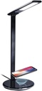 XPower 9V Wireless Charger Pad LED Desk Lamp With USB Port, Touch Control, 4 Lighting Mode, Compatible With Most Smartphones – Black