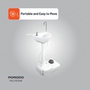 Porodo Lifestyle Portable Handwash Station 17L Water Capacity 3L Soap Tank Hands Free Foot Pump Operation |LFS049|| PD-LFST049|