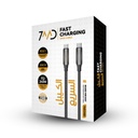 7MD Fast Charging Data Cable PD240W Type C to Type C 200CM Braided Cable Smart Chip & Safety Protection |7MD2480|