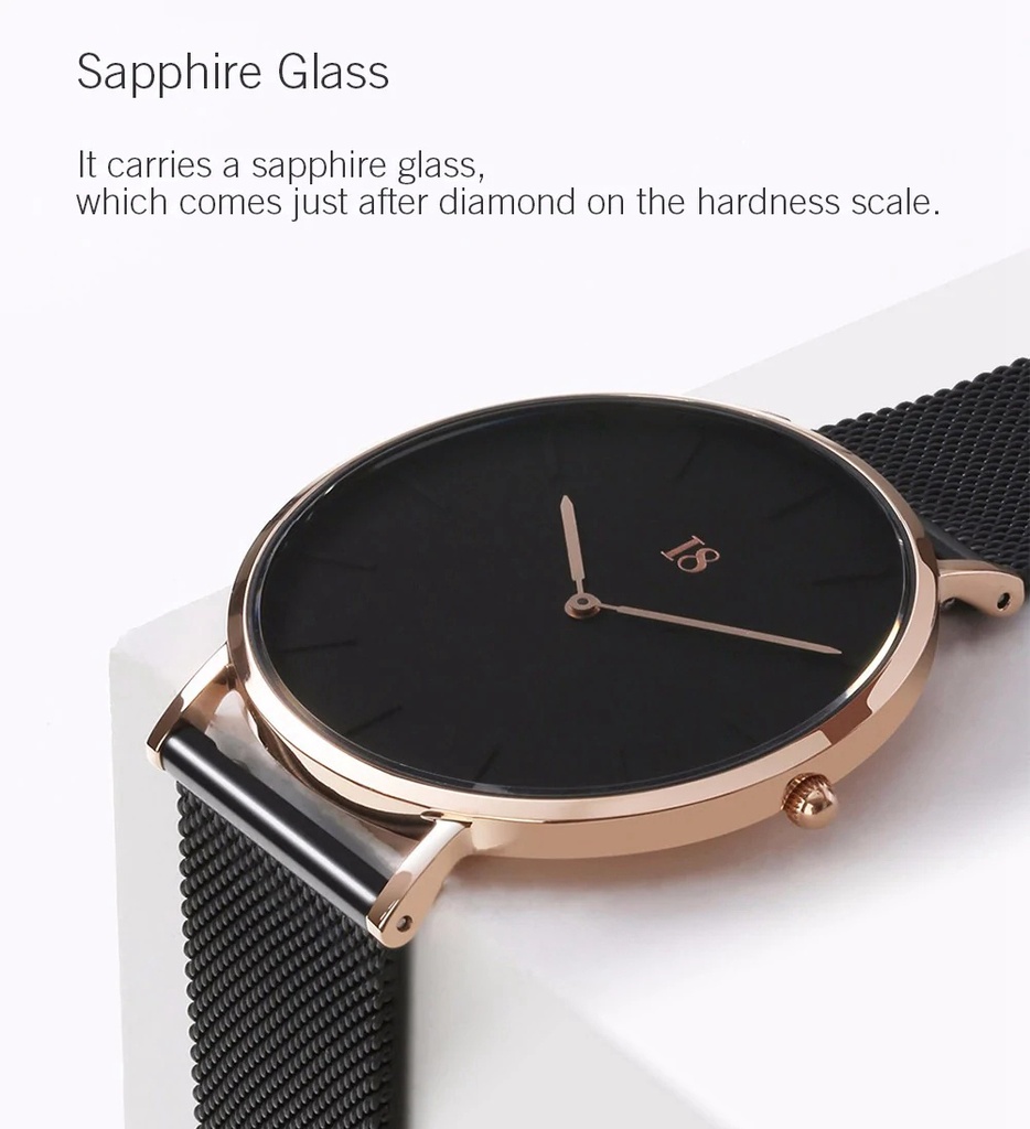 Xiaomi I8 Women's Quartz Wristwatch Stainless Steel Citizen Quartz Movement