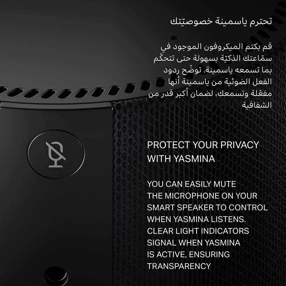 Yasmina Mini Smart Speaker Human Like AI Assistant 10W Power 4 Microphones Smart Home Integration Spiritual Guidance & Voice Recognition |Y-00020|