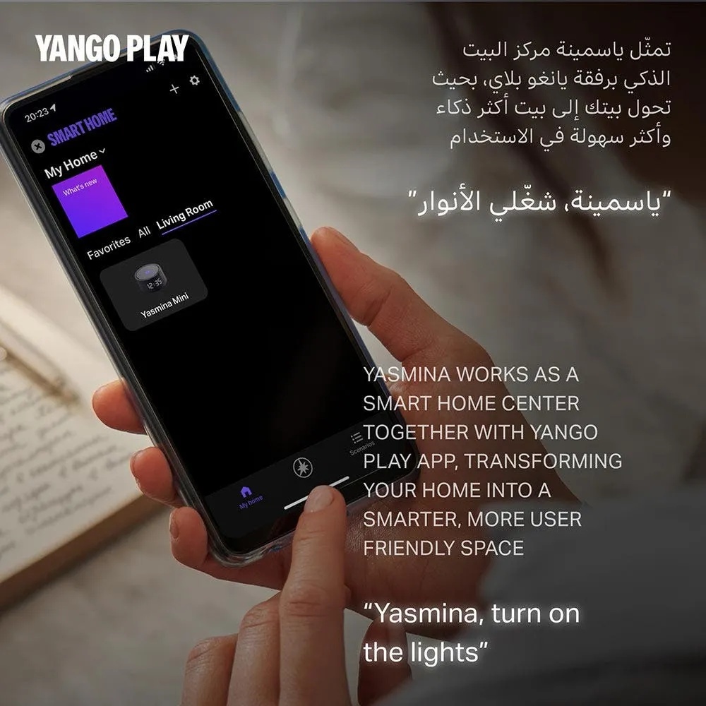 Yasmina Mini Smart Speaker Human Like AI Assistant 10W Power 4 Microphones Smart Home Integration Spiritual Guidance & Voice Recognition |Y-00020|