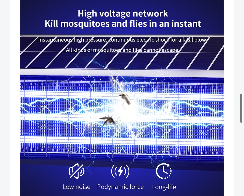 7MD Solar Powered Mosquito Killer 18W Mid Sized Rechargeable Intelligent Design Energy Conservation Durable with High Voltage Insect Elimination |7MD-916|