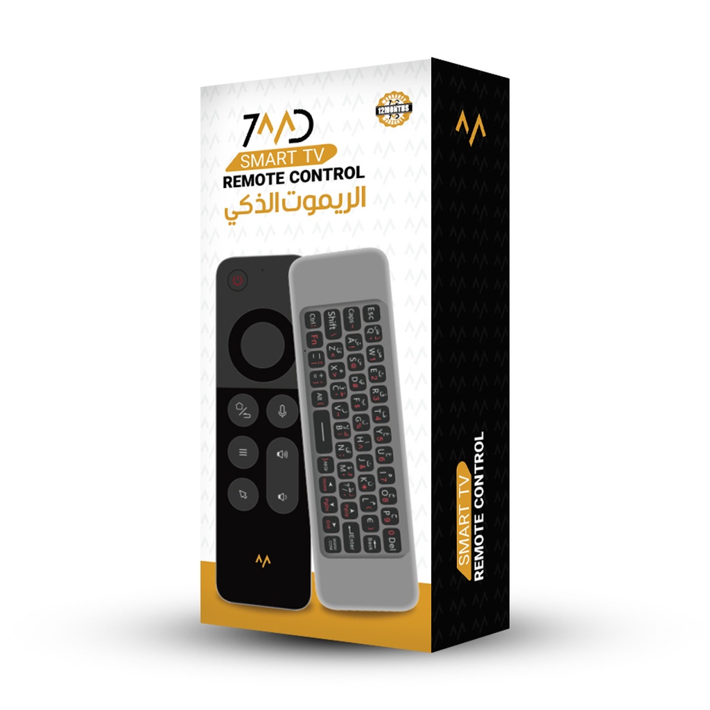 7MD Smart TV Remote Control Slim Compact Voice & Air Mouse Compatible with Smart TV PC Android & More