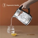 LePresso Multi Temperature Illuminated Glass Kettle 1.7L 50 to 100°C Temp Control Boil Dry Protection Keep Warm Function Quick Heating |LP008||LPCFFM0008-BK|