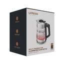 LePresso Multi Temperature Illuminated Glass Kettle 1.7L 50 to 100°C Temp Control Boil Dry Protection Keep Warm Function Quick Heating |LP008||LPCFFM0008-BK|