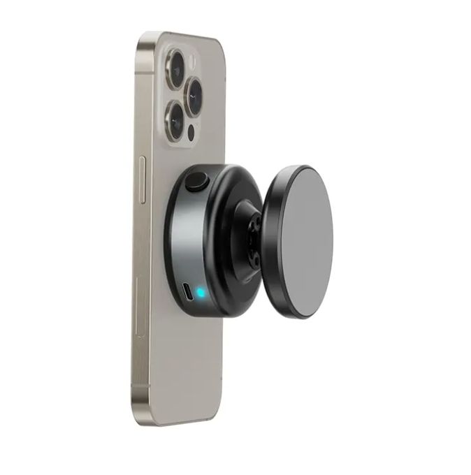 7MD Vacuum Suction Phone Holder Smart Magnetic Mount Type C Charging Port Super Strong Grip Multi Scenario Use