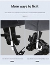 easy Mini Motorcycle Umbrella by 7MD Durable 8 Nylon Ribs Anti Reflective Phone Protection Curved Handle  Universal Phone Holder Compatibility Sunshade & Rainproof Design