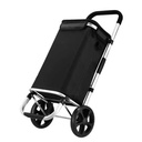 7MD Shopping Trolley Large Capacity Thermal Insulation Pocket Silent PU Wheels Splash Proof Foldable 45kg Load