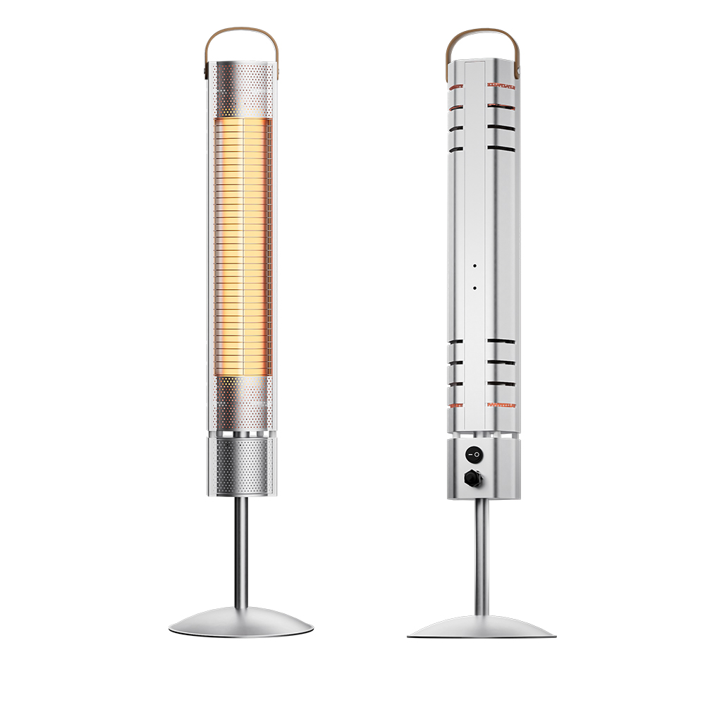 7MD Infrared Electric Heater 1500W Instant Heating Waterproof IP65 Free Standing Remote Control Energy Saving Design |7MD-F102|