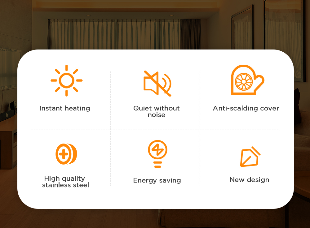 7MD Infrared Electric Heater 1500W Instant Heating Waterproof IP65 Free Standing Remote Control Energy Saving Design |7MD-F102|