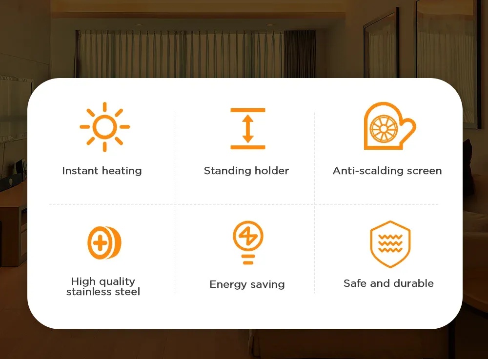 7MD Infrared Heater Instant Heating IP44 Waterproof Safe Energy Efficient Indoor & Outdoor Use