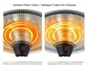 7MD Infrared Heater Instant Heating IP44 Waterproof Safe Energy Efficient Indoor & Outdoor Use
