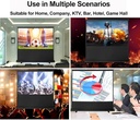 Portable Floor Standing Projection Screen Quick Setup Air Pressure Spring Aluminum Case Lightweight & Durable