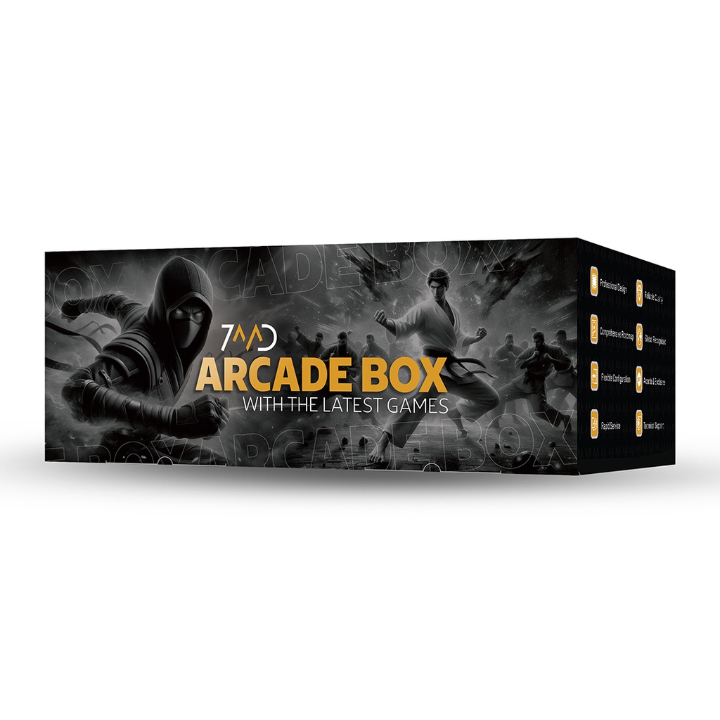 7MD Arcade Box 4K 60FPS Gaming Console STM Android 8 Core Processor 4GB DDR4 RAM 80GB Storage