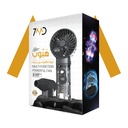 7MD Multi-Functional Powerful Fan Low Noise Dual 5000mAh Batteries Fast Charging Durable ABS Construction |7MD-002|