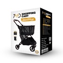 7MD Shopping Cart Foldable Heavy Duty Large Capacity 360° Rotating Wheels Portable Multi Purpose Dolly |FSC-5535B|