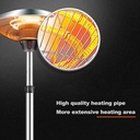 7MD Infrared Heater Instant Heating IP44 Waterproof Safe Energy Efficient Indoor & Outdoor Use