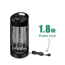 7MD Small Heater 120°/360° Oscillation 2 Heat Levels Infrared Carbon Fiber Tubes High Efficiency 1.8M Power Cord |7MD-55|