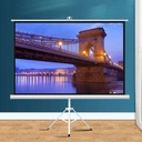7MD Projection Screen with Stand Portable Matte White Home Theater & Outdoor Use 72”-150”