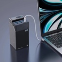 Powerology 50000mAh Power Bank 65W Ultra Fast Charging 3 PD Type C 3 USB A Ports Digital Display Travel Friendly