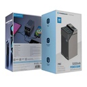 Powerology 50000mAh Power Bank 65W Ultra Fast Charging 3 PD Type C 3 USB A Ports Digital Display Travel Friendly