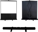Portable Floor Standing Projection Screen Matt White High Gain Wrinkle Free Wide Viewing Angle for Home Theater Offices & Schools