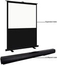 Portable Floor Standing Projection Screen Matt White High Gain Wrinkle Free Wide Viewing Angle for Home Theater Offices & Schools