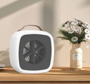 easy Desktop Heater by 7MD Compact Efficient 500W Fast Heating Quiet Warm Air Blower for Bedroom Living Room