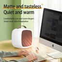 easy Desktop Heater by 7MD Compact Efficient 500W Fast Heating Quiet Warm Air Blower for Bedroom Living Room