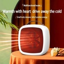 easy Desktop Heater by 7MD Compact Efficient 500W Fast Heating Quiet Warm Air Blower for Bedroom Living Room