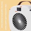 easy Desktop Heater by 7MD Compact Efficient 500W Fast Heating Quiet Warm Air Blower for Bedroom Living Room