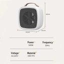 easy Desktop Heater by 7MD Compact Efficient 500W Fast Heating Quiet Warm Air Blower for Bedroom Living Room