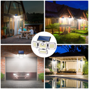 7MD Solar Sensor Light Motion Activated 3 Modes 2400mAh Battery IP65 Waterproof Outdoor Security Light for Garden Garage & Front Door |7MD24102|