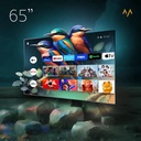 7MD Package Contains 1 x 7MD VIP Card and 1 X 7MD 65 Inch 4K UHD QLED Smart TV 144 Hz Refresh Rate Android 11 HDR10+ Dolby Audio Google Assistant WiFi & Bluetooth With 2 Years 7MD Subs