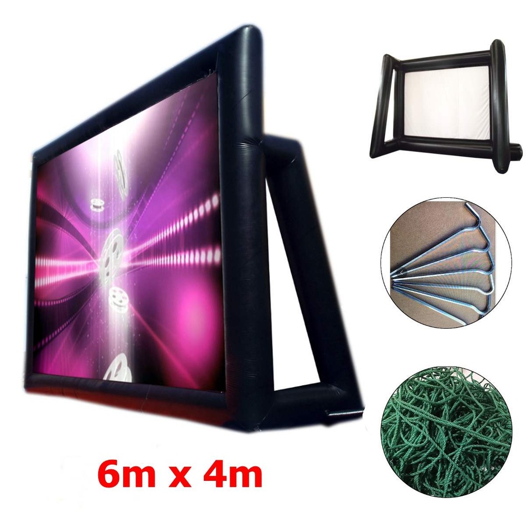 Inflatable Projector Screen Outdoor Screen With | 1.5 * 2.75m | Screen size &  | 2.4m * 3.9m | Outer Frame Size