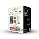 7MD Package Contains 1 x 7MD Wall Quran Speaker 1 x 7MD Sensational Perfumes and 1 x 7MD Azan Clock With Prayer & Azan Reminders