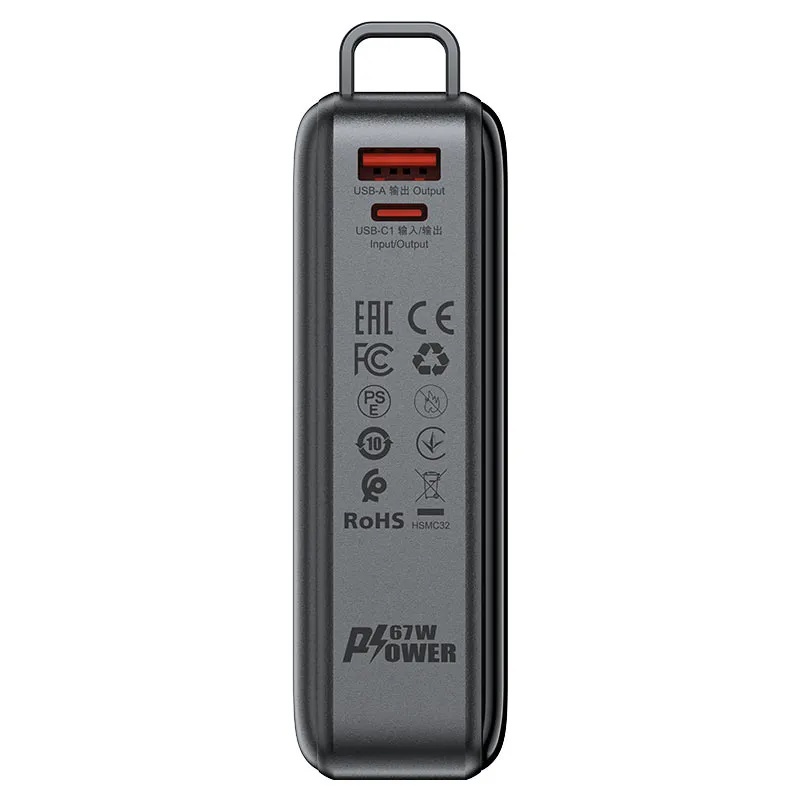 Acefast 20000mAh Fast Power Bank With 100W USB C Charging Data Cable Wide Compatibility Fast Triple Output Pass Through Charging  |M4|