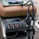 Acefast Fast IN Car Charger Splitter 138W 2 USB C 4 USB A Ports Digital Display Smart Charging for Phones Tablets Laptops |B11|