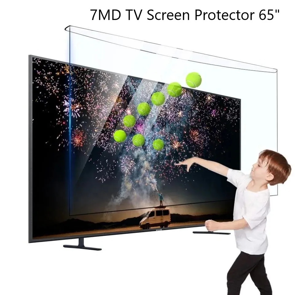 7MD Package Contains 1 x 7MD 65" Ultra Clear Screen Protector  and 1 x 7MD 65 Inch 4K UHD QLED Smart TV With 1 Year 7MD Subs
