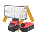 7MD High Power Work Light Flood Lighting 4200 Lumens Warm and White Lighting Type C Charging Battery Indicator Removal Battery Pack