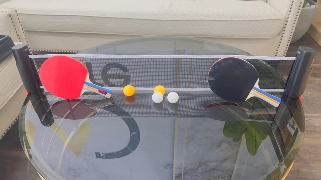 Weinixun Table Tennis Racket Set for Professional & Recreational Play Set of 4 Rackets Net and 6 Balls