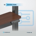 Powerology Electric TV Stand with Vertical Height Adjustment for 37"- 86" TVs Stable Durable with Easy Control Panel
