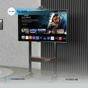Powerology Electric TV Stand with Vertical Height Adjustment for 37"- 86" TVs Stable Durable with Easy Control Panel