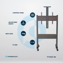 Powerology Electric TV Stand with Vertical Height Adjustment for 37"- 86" TVs Stable Durable with Easy Control Panel