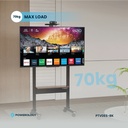Powerology Electric TV Stand with Vertical Height Adjustment for 37"- 86" TVs Stable Durable with Easy Control Panel