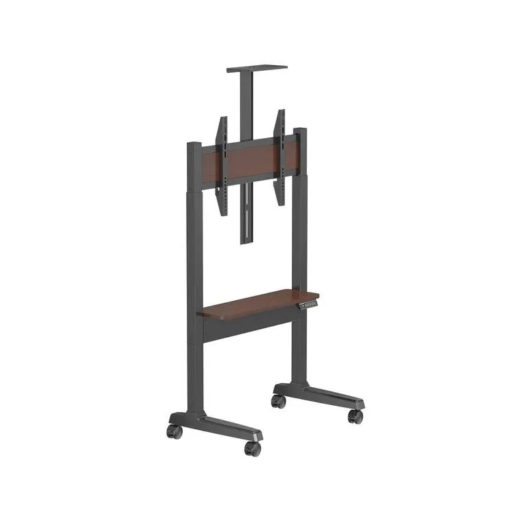 Powerology Electric TV Stand with Vertical Height Adjustment for 37"- 86" TVs Stable Durable with Easy Control Panel