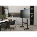 Powerology Electric TV Stand with Vertical Height Adjustment for 37"- 86" TVs Stable Durable with Easy Control Panel