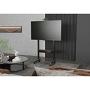 Powerology Electric TV Stand with Vertical Height Adjustment for 37"- 86" TVs Stable Durable with Easy Control Panel